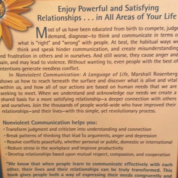 Nonviolent Communication A Language of Life book - Picture 8 of 8